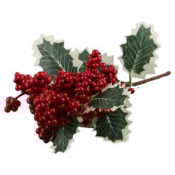 Pick decor cu bobite rosii foam 30 CM