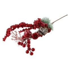 Pick decor cu bobite rosii