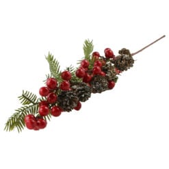 Pick decor cu bobite rosii