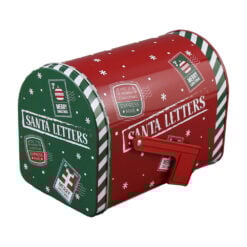 Decoratiune de Craciun 2 Cutii Postala metalice 15x23 CM