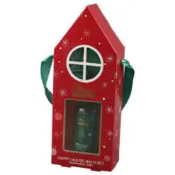 Set cadou de Craciun Santa's Favorites cu gel de dus 100 ml si burete de baie