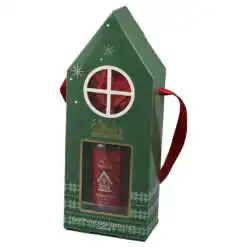 Set cadou de Craciun Santa's Favorites cu gel de dus 100 ml si burete de baie