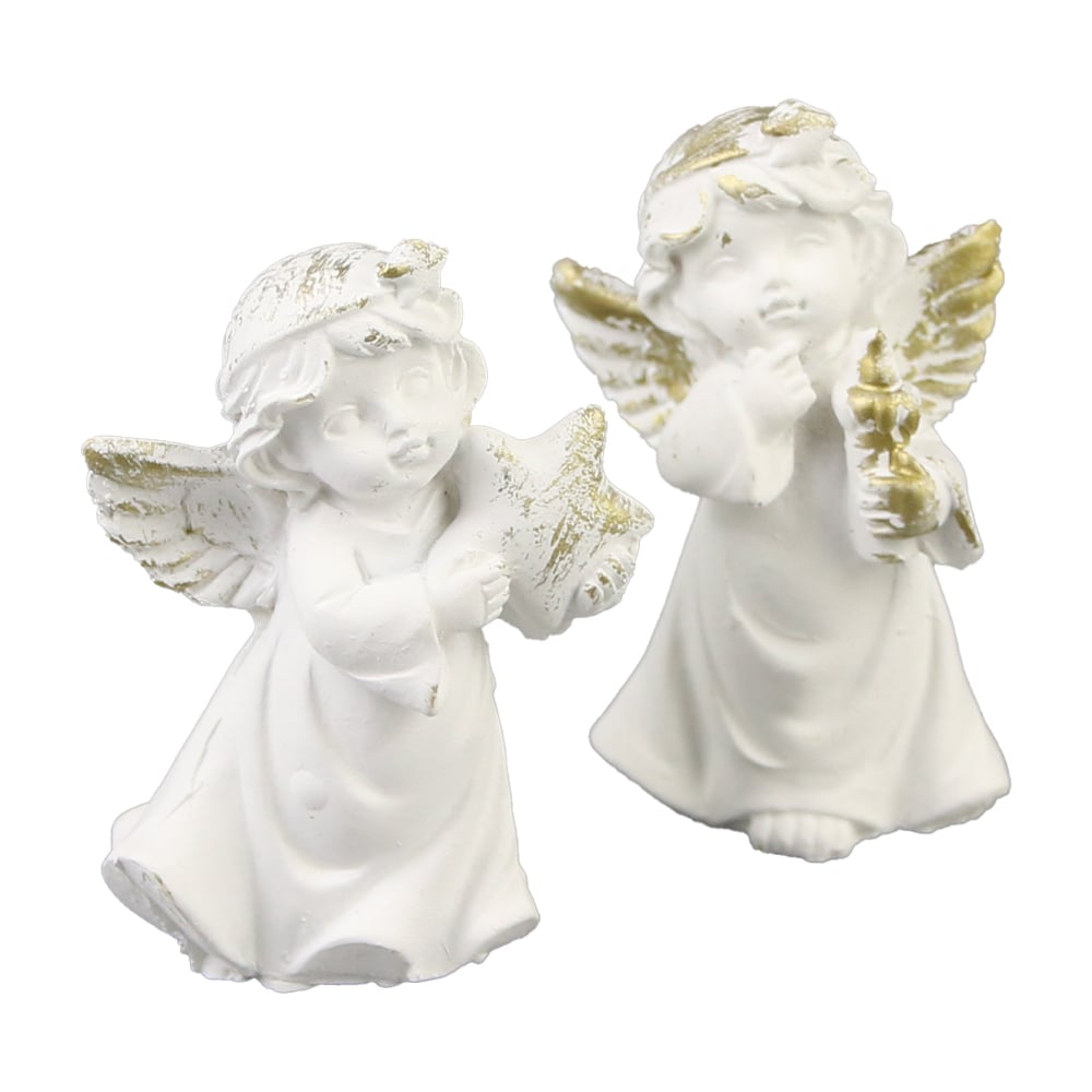 Set 2 figurine din rasina Ingerasi Set 2 figurine din rasina Ingerasi