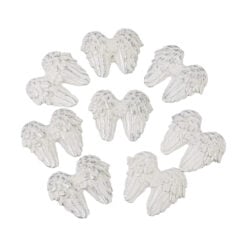 Set 8 aripi de ingeras din rasina 3x3.5 CM