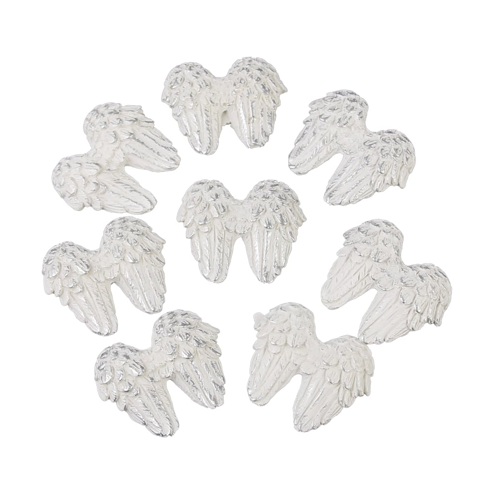 Set 8 aripi de ingeras din rasina 3x3.5 CM Set 8 aripi de ingeras din rasina 3x3.5 CM