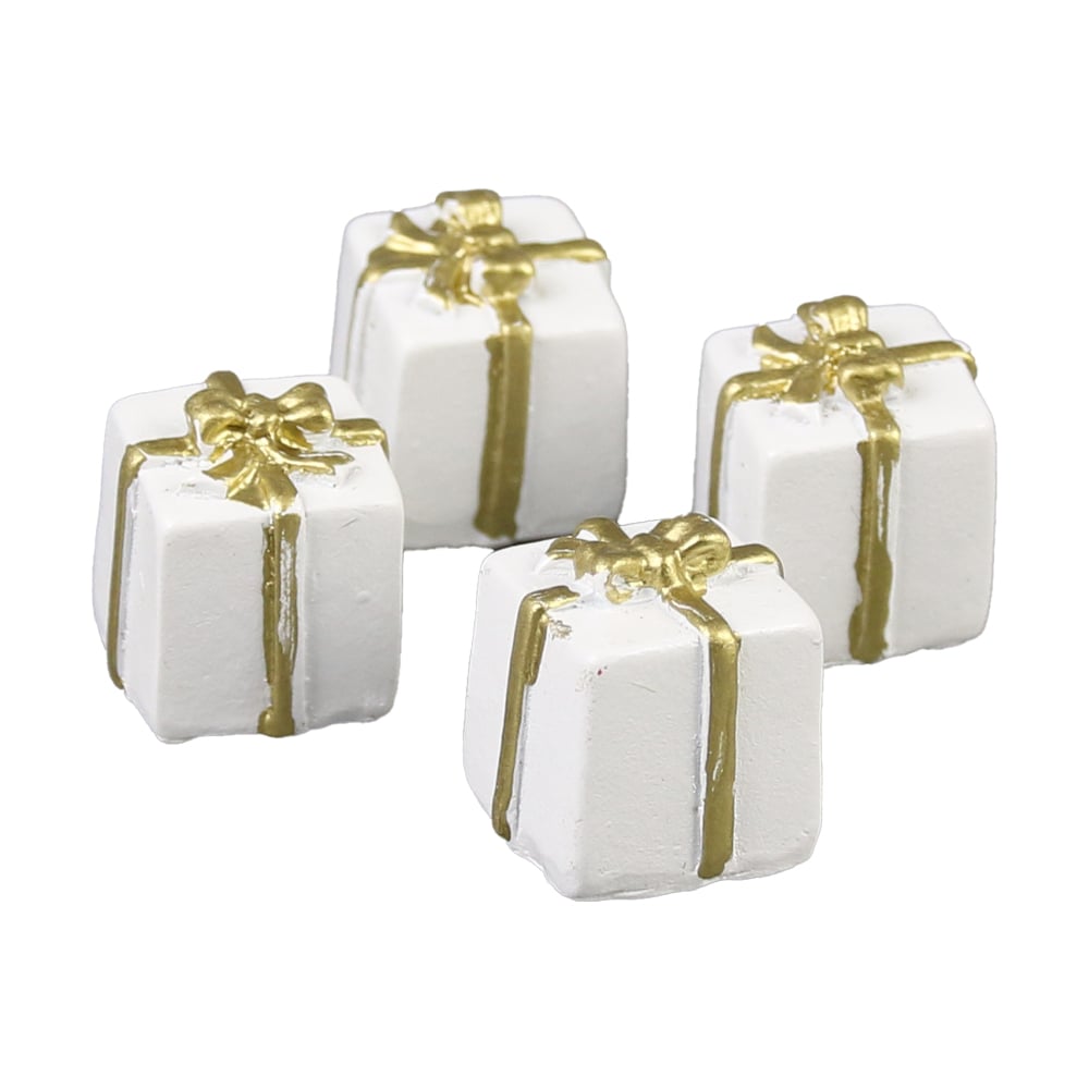 Set 4 Cutii cadou din rasina 2x2.5 CM Set 4 Cutii cadou din rasina 2x2.5 CM
