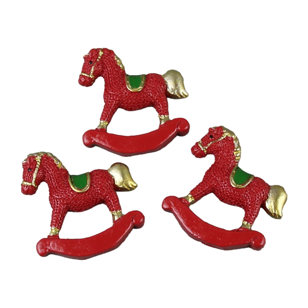 Set 3 Cai balansoar din rasina 4 CM Set 3 Cai balansoar din rasina 4 CM
