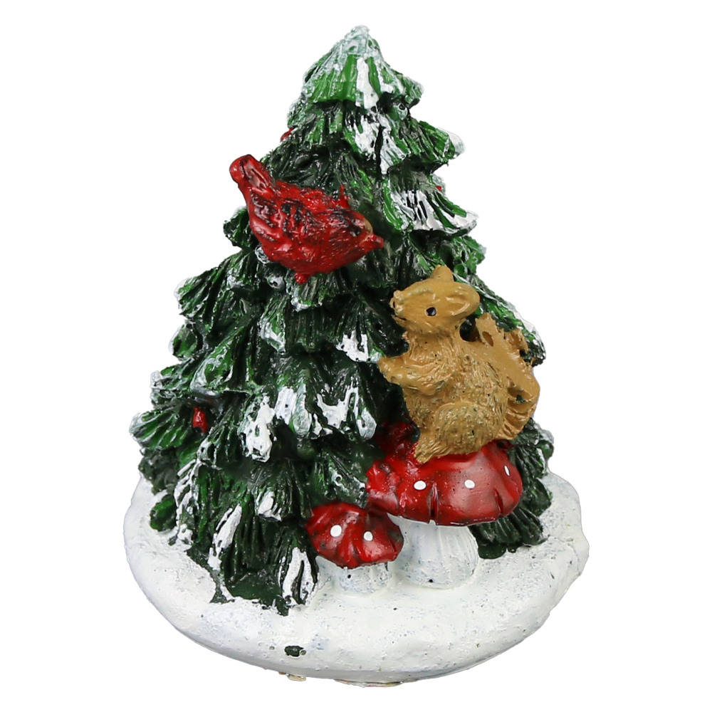 Ornament decorativ Brad cu veverita Ornament decorativ Brad cu veverita