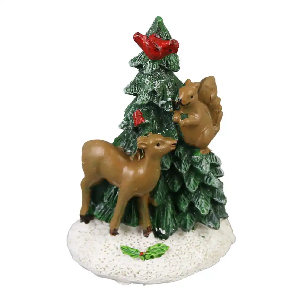 Ornament decorativ Brad cu caprioara