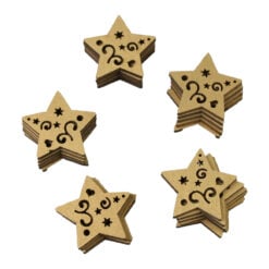 Set 24 stele din lemn 3 CM