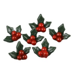 Set 6 vascuri craciun din rasina 3.5 CM