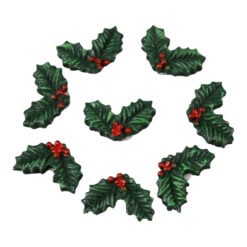 Set 8 vascuri craciun din rasina 3 CM