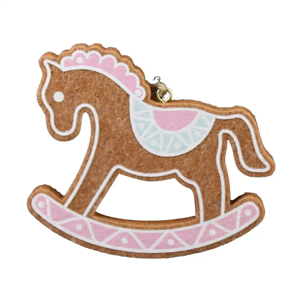 Ornament de brad din pasla 9 CM Ornament de brad din pasla 9 CM