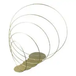 Set 5 cercuri metalice pentru decor