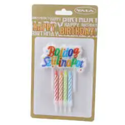 Set 5 lumanari tort colorate