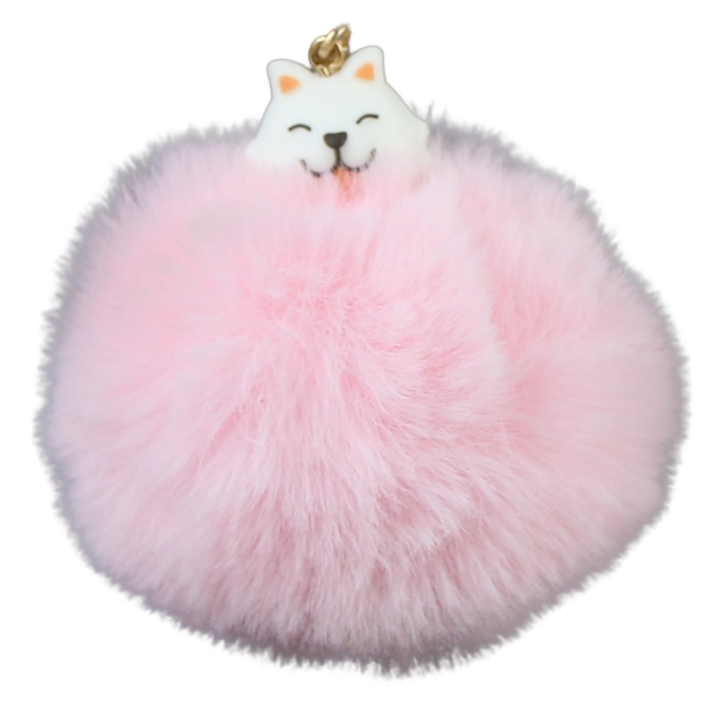 Breloc cu pompon pufos 8 CM Breloc cu pompon pufos 8 CM