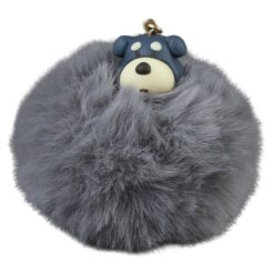 Breloc cu pompon pufos 8 CM