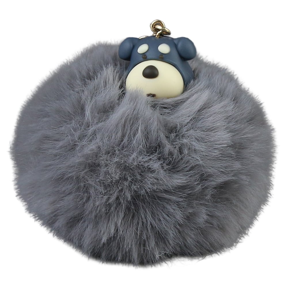 Breloc cu pompon pufos 8 CM Breloc cu pompon pufos 8 CM