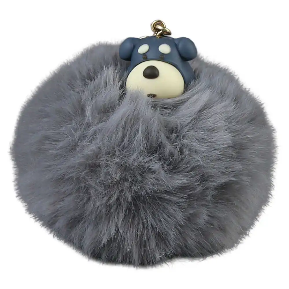 Breloc cu pompon pufos 8 CM Breloc cu pompon pufos 8 CM
