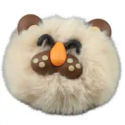 Breloc cu pompon pufos Leu 8 CM