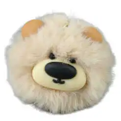 Breloc cu pompon pufos Ursulet 8 CM