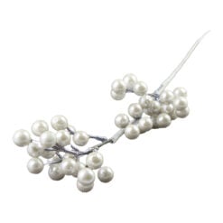 Pick decor cu bobite albe sidefate