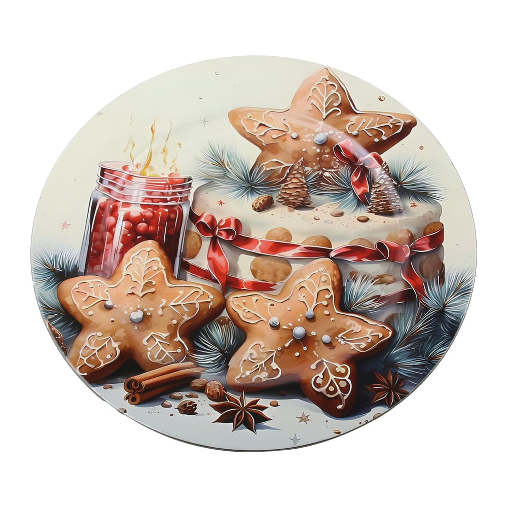 Platou de Craciun din plastic 33 CM Platou de Craciun din plastic 33 CM