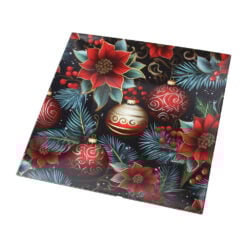 Platou de Craciun din plastic 30x30 CM