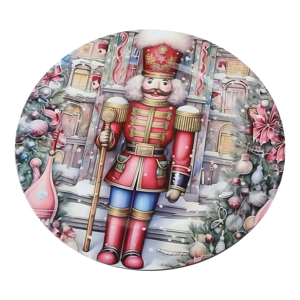 Platou de Craciun din plastic 33 CM Platou de Craciun din plastic 33 CM