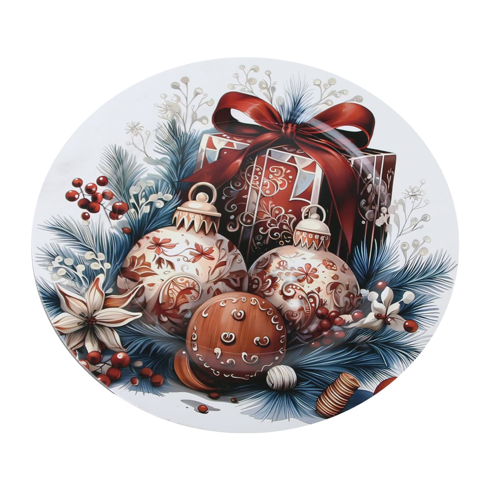 Platou de Craciun din plastic 33 CM Platou de Craciun din plastic 33 CM