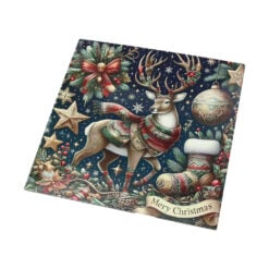 Platou de Craciun din plastic 30x30 CM