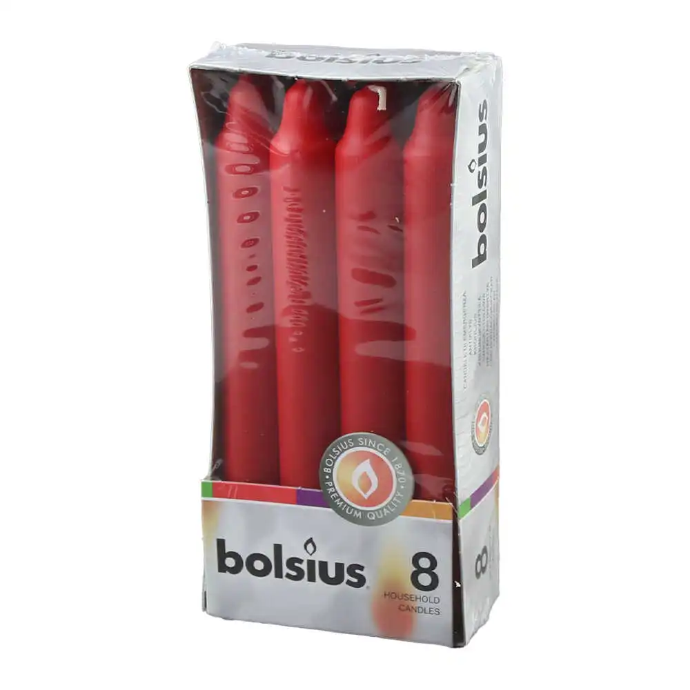 Set 8 lumanari conice Bolsius Set 8 lumanari conice Bolsius