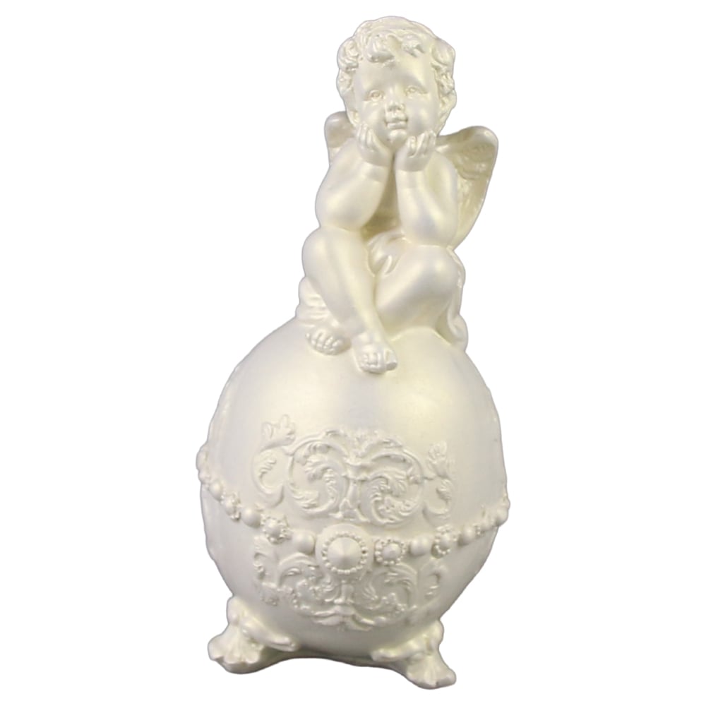 Figurina Inger din ipsos sidefat 17 CM Figurina Inger din ipsos sidefat 17 CM