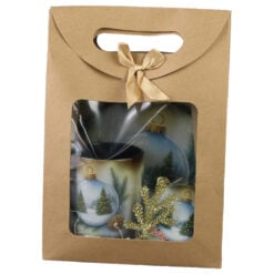 Set cadou "Boldog Karcsonyt!" Cana cu suport oale si magnet frigider + punga cadou