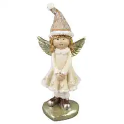 Figurina Inger din rasina aurie 5x12 CM