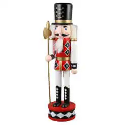 Figurina Craciun Spargator de nuci din lemn 38 CM