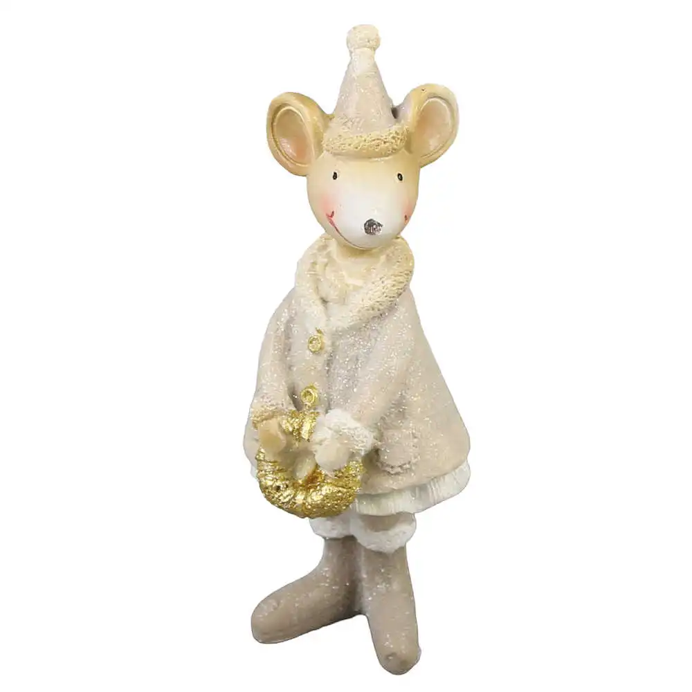 Figurina de Craciun Soricel din rasina