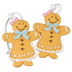 Set 2 ornamente de brad din rasina