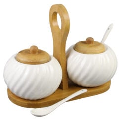 Set 2 recipiente condimente din ceramica