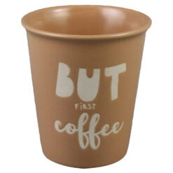 Pahar din ceramic 200 ml "Drink more Coffee"