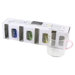 Set 4 cani espresso din sticla