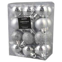 Set 24 globuri pentru brad