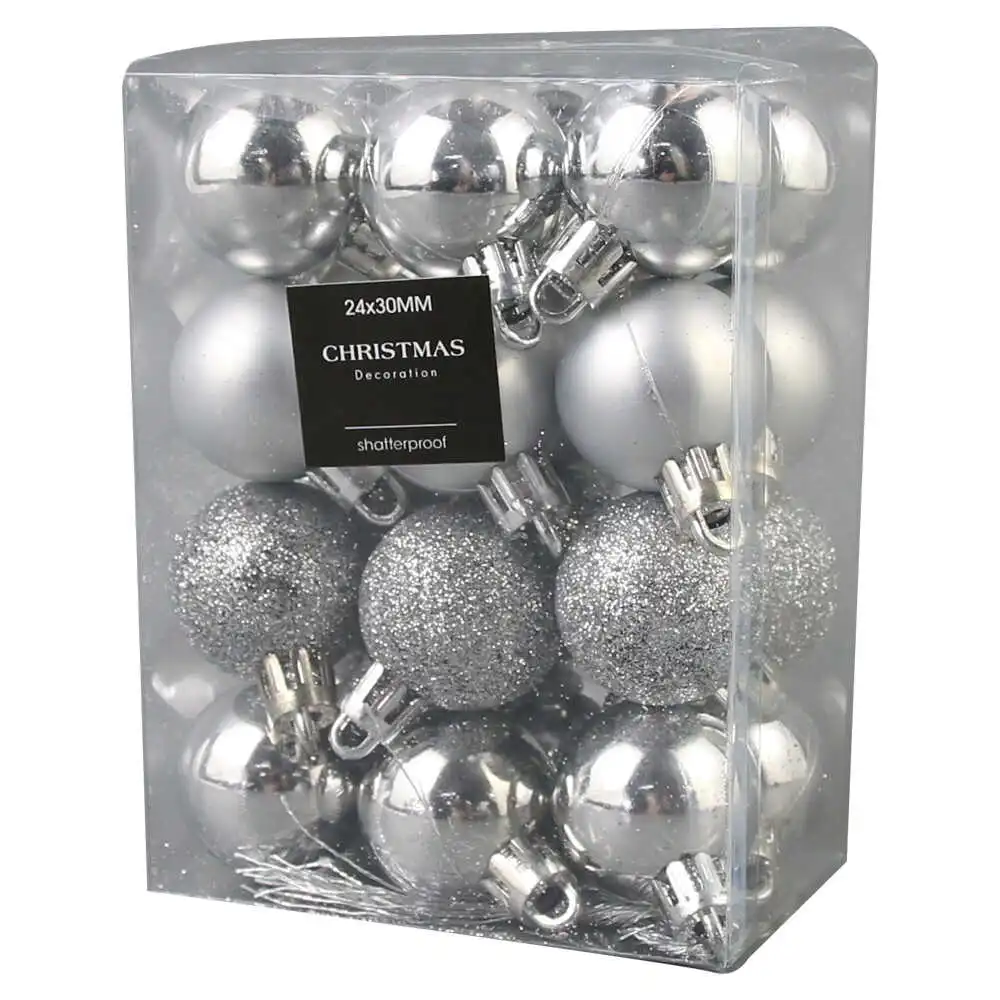Set 24 globuri pentru brad Set 24 globuri pentru brad