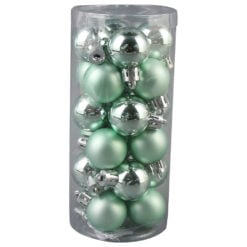 Set 24 globuri din plastic 3 CM