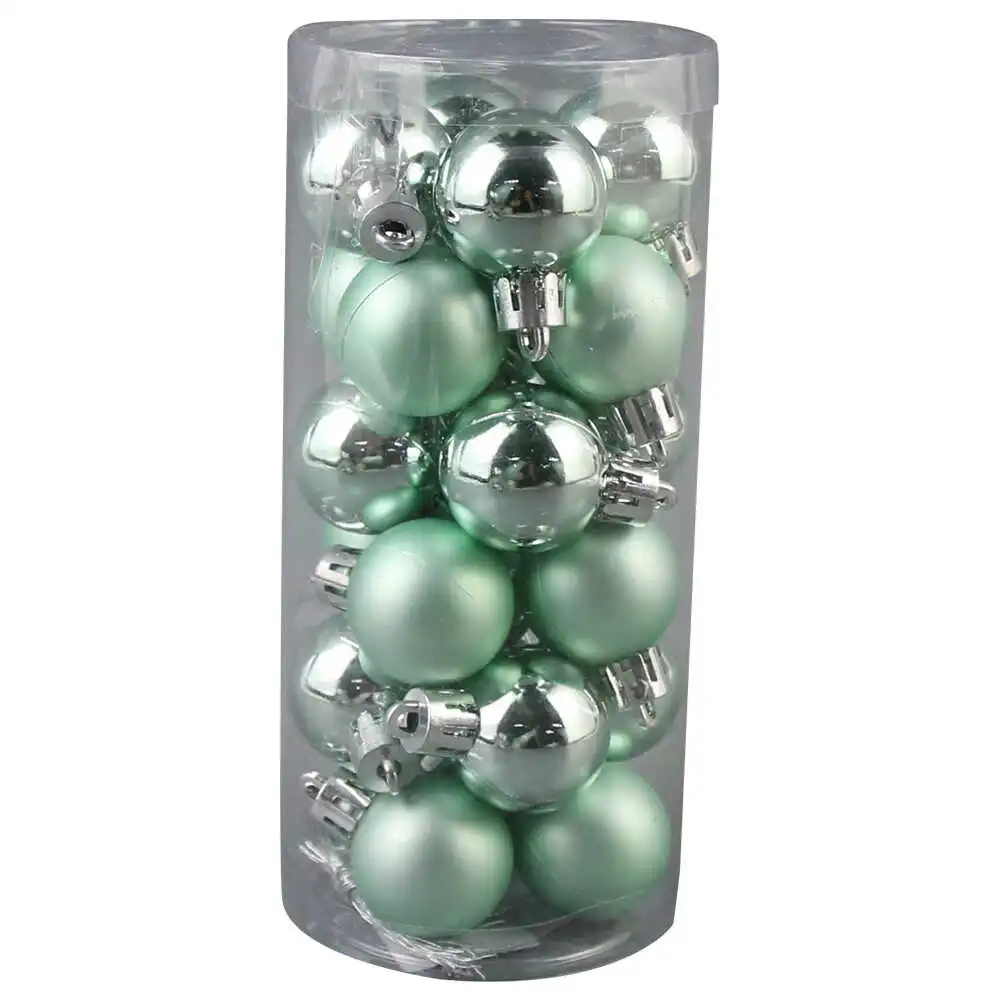 Set 24 globuri din plastic 3 CM