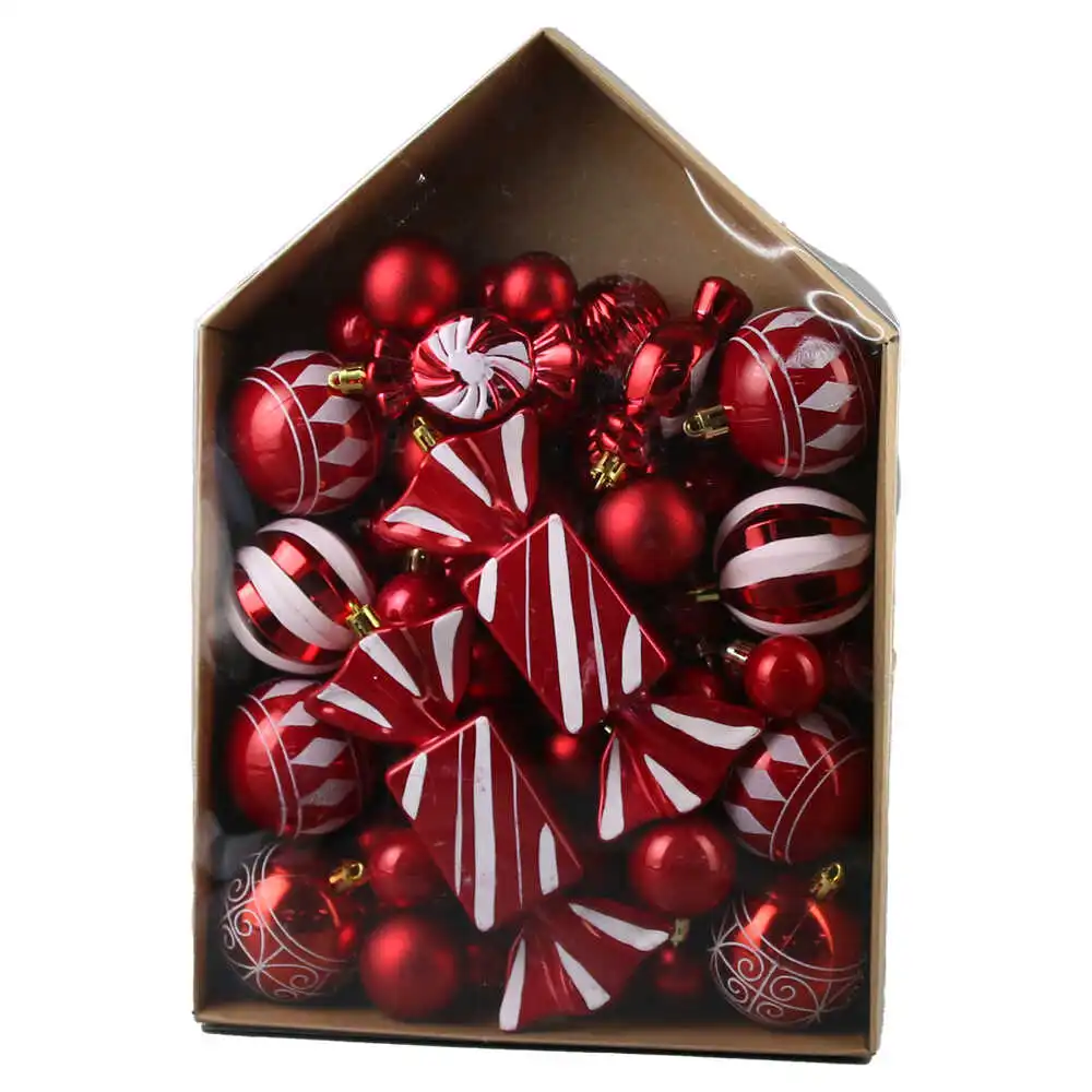Set 58 globuri pentru brad