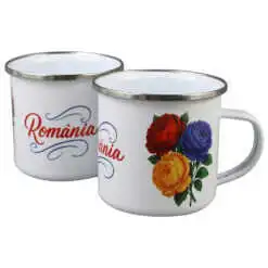 Cana metalica emailata 240 ml