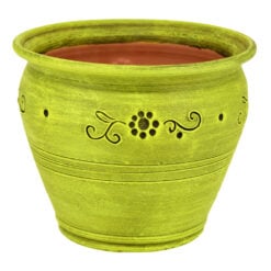 Ghiveci din lut. natural sau vopsit cu diferite ornamente - Mare - Diferite modele