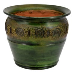 Ghiveci din lut. natural sau vopsit cu diferite ornamente - Mare - Diferite modele