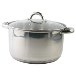 Oala din inox cu capac de sticla 8.6 L